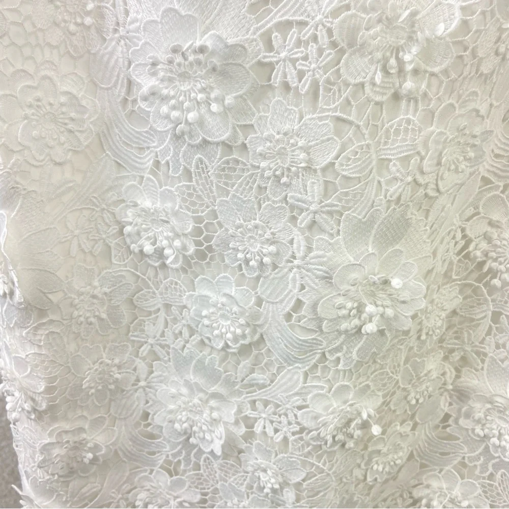 Zimmermann raie lace flower mini dress - ivory - Picture 4 of 15